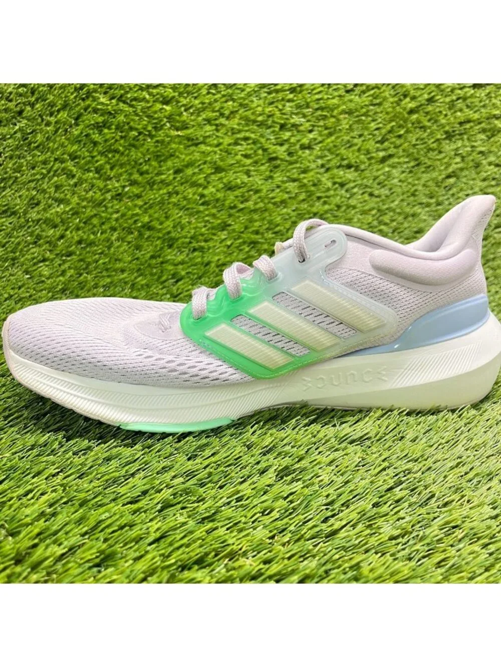 Adidas Ultrabounce Womens Size 10.5 Purple Green Athletic Running Shoes Sneakers